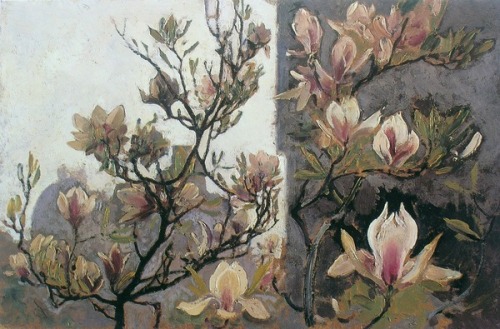 russian-style:Ivan Myasoedov - Magnolia in Berlin, 1920s 