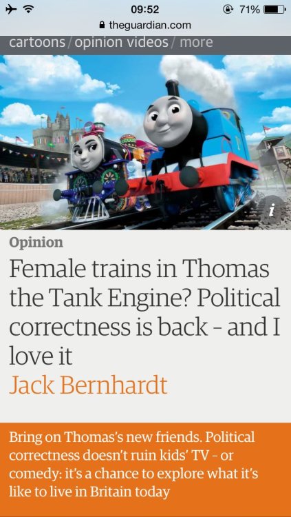 fascistsloveislamophobia:So trains have a gender now?Well i...