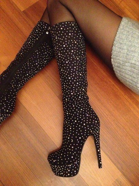 thigh high platform heels