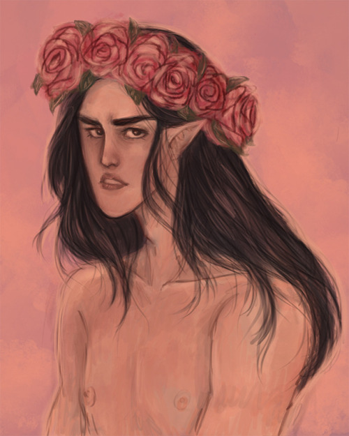 leitiko-art:quick Moryo sketch I can’t draw flowers (／ˍ・、)