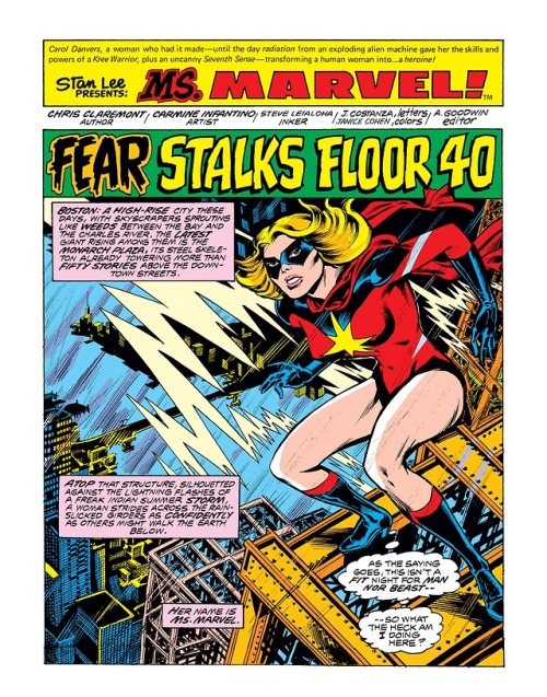 Ms. Marvel vol.1 #14 (1978) - Fear Stalks Floor 40