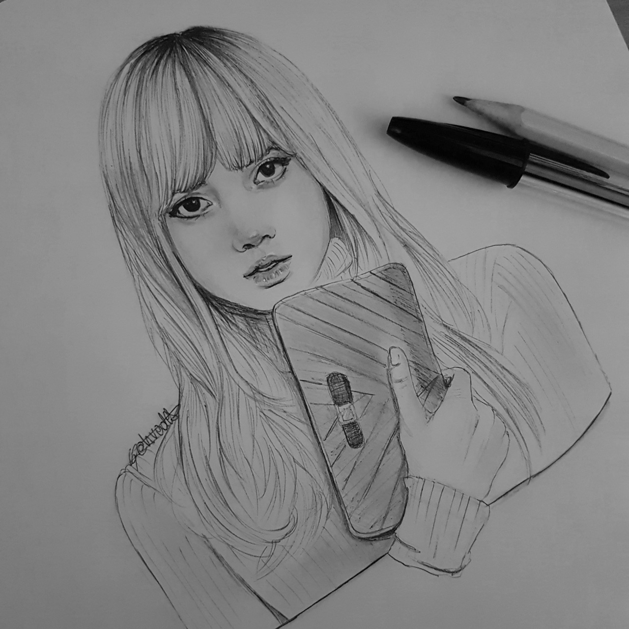 Lisa black pink рисунки