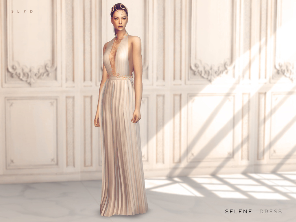 Selene Dress
This dress was inspired by the Valentino 2016 Haute Couture collection. But I ended up changing the design because the original was too complicated to mesh.
- 1 color
- Body chain can be found in â€˜Necklaceâ€™.
- Polycount: 9000
â€œ DOWNLOAD:...