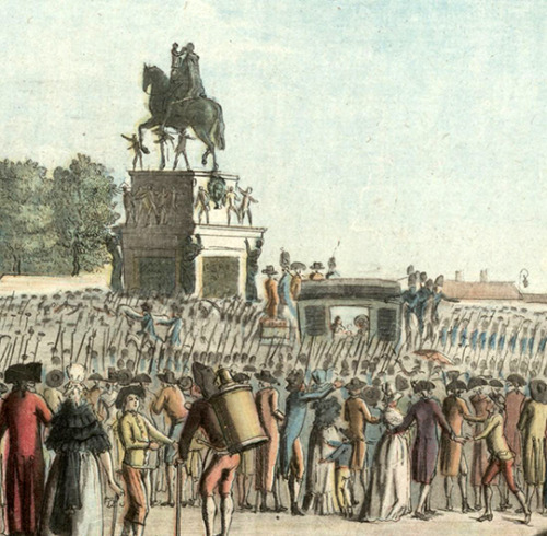“At the barrier of Paris we found an immense crowd assembled on the road along which our unfortunate King had to pass. Everybody had his head covered, by order of M. de la Fayette, who had, moreover, enjoined the most absolute silence, in order, he...