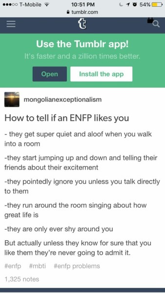 ISTP dating enfp