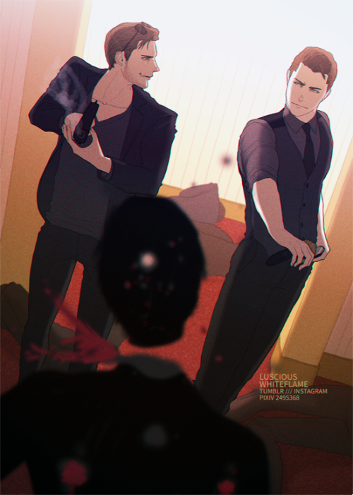 lusciouswhiteflame:DBH Mafia AU! Based on ギョさん’s headcanons...