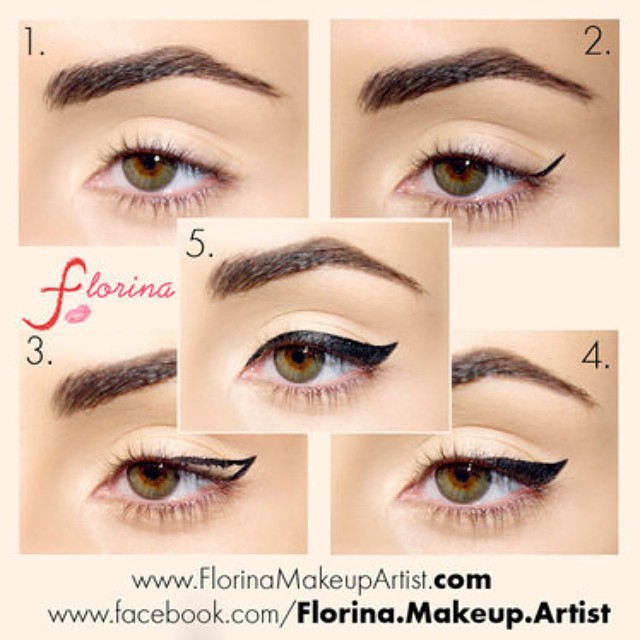 How-to: Cat Eye Winged Liner Tutorial via...