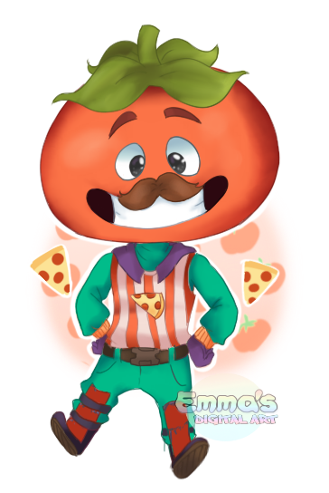 here is an tomato head fanart 3 - fortnite tomato head png