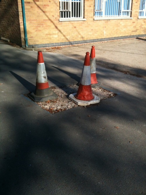 domino–dancing:A load of random cones have been appearing in and...