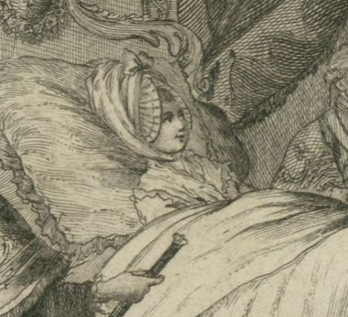 tiny-librarian:
“Detail of Marie Antoinette lying in bed, from a print that shows the birth of her eldest son, Louis Joseph.
”