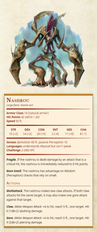 thirdtofifth:NashrouLarge fiend, chaotic evilArmor Class 14...