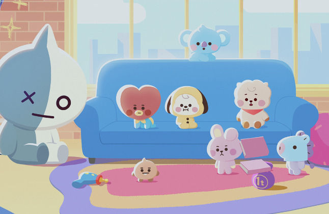 Gambar Bt21 Koya Cute Baby - BT21 KOYA Baby Flat Fur Standing Doll 7.9 ...