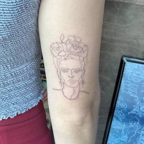 Flanderz Tattoo  Ive got this Frida kahlo design available Shes  180200 and roughly hand sized in full colour Message me if youre  interested in her  Facebook