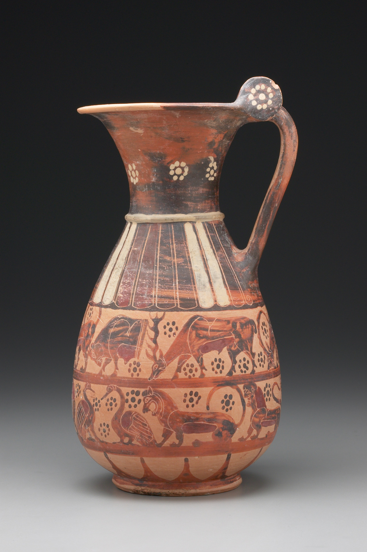 Corinthian olpe. Date ca. 630620 B.C. Culture Greek