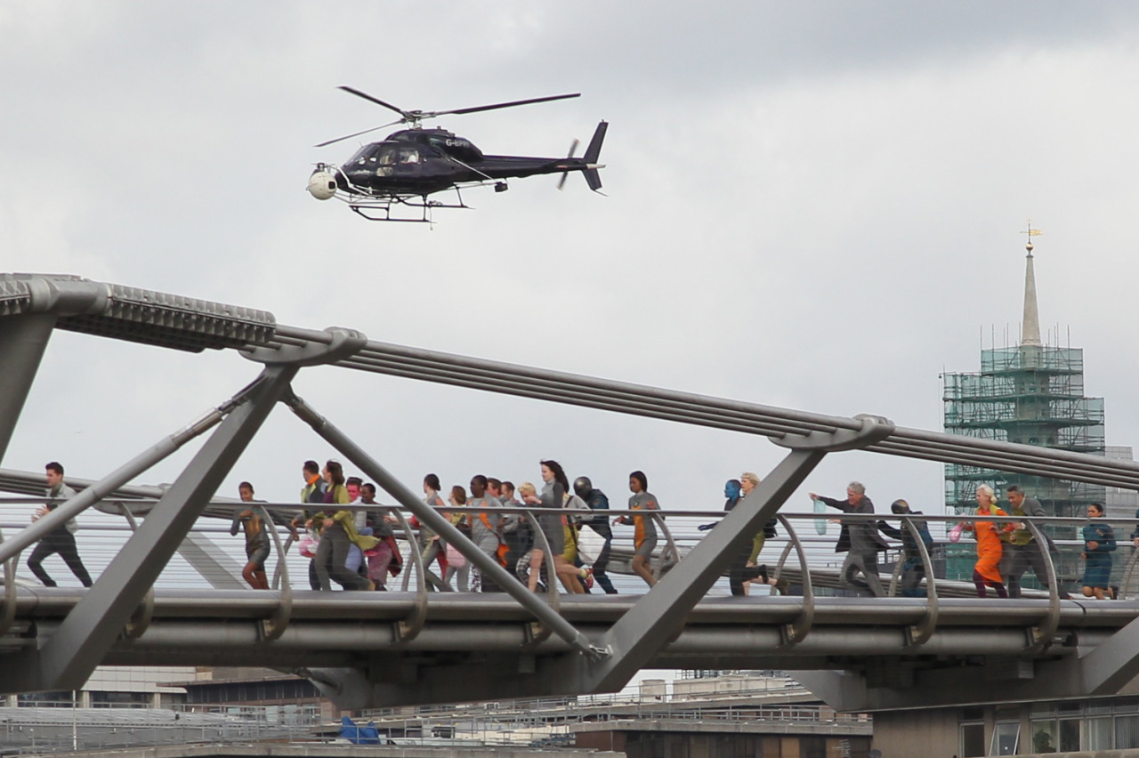 On set of Guardians of the Galaxy in London