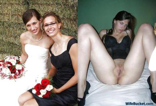 wifebucketofficial:A before-after set of a beautiful amateur...