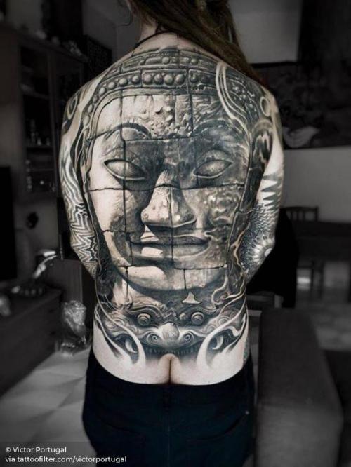 Buddha full back tattoo  YouTube