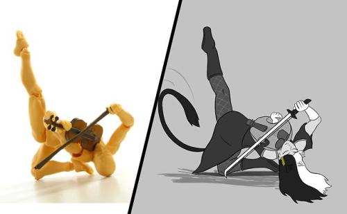 Saw these high impact violin poses a while back on Tumblr and...