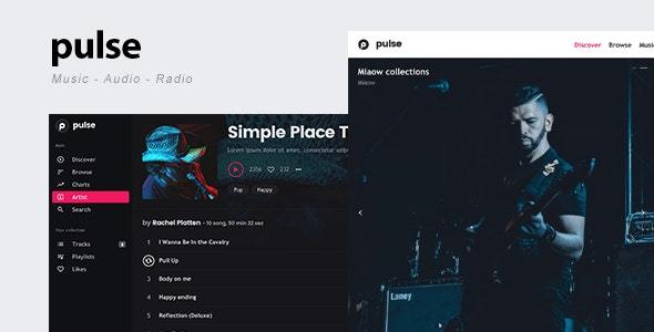 Pulse v2.2.1 – Music, Audio, Radio WordPress Theme Nulled