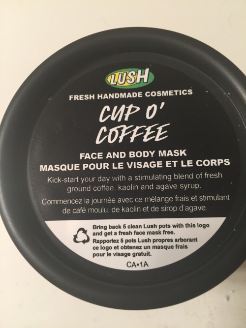 lush-canada:Cup O’ Coffee face mask