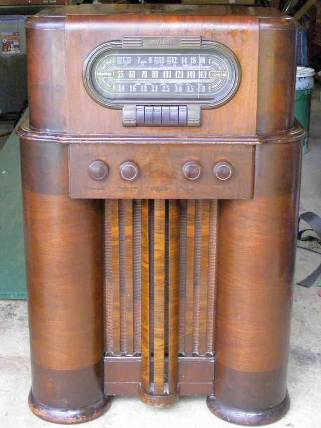 rca victor radio console
