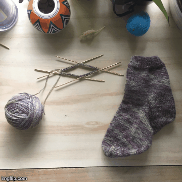 Image result for knitting sock gif