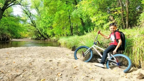 Bubba on a ride (at Cherry Creek State...