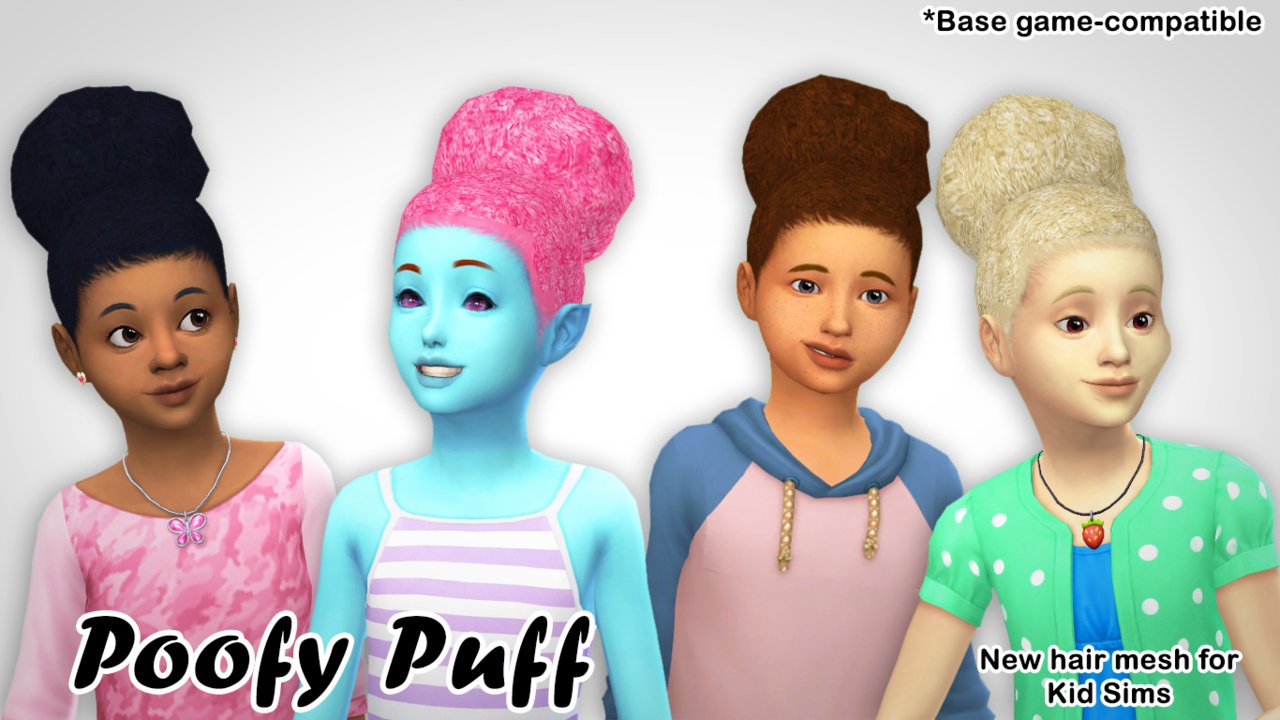 It's Pure Sim-sanity! • Poofy Puff Hair for Children This 