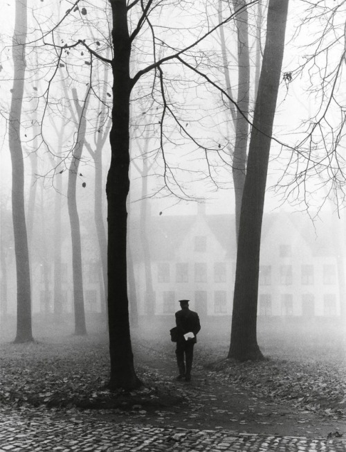 birdsong217:Fulvio Roiter. Il beguinage, Bruges, Belgium,...