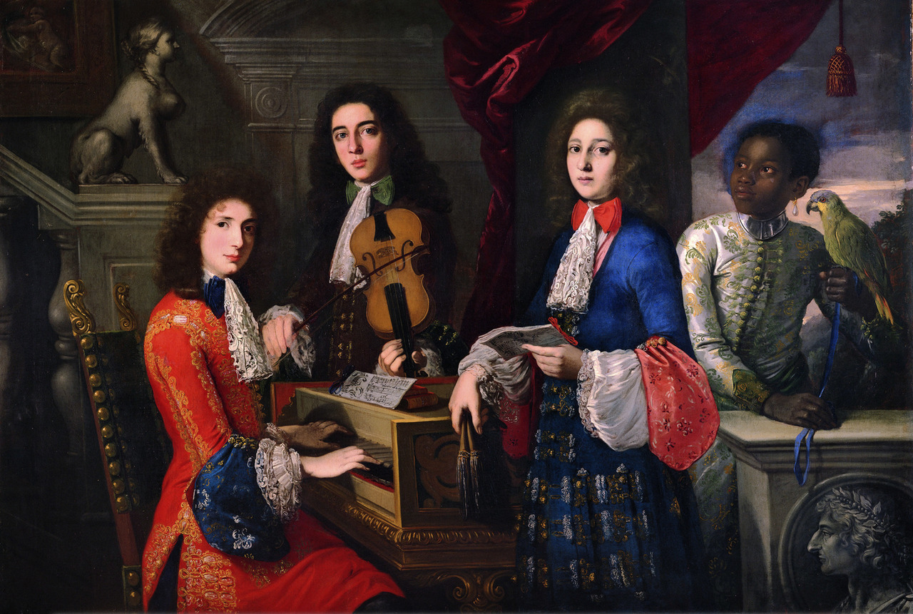 history-of-fashion:
â€œ ab. 1687 Anton Domenico Gabbiani - Portrait of Three Musicians of the Medici Court
(Galleria dellâ€™Accademia)
â€