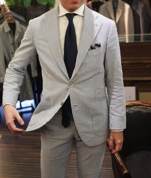 B&TAILOR — Seersucker suit at B&Tailorshop