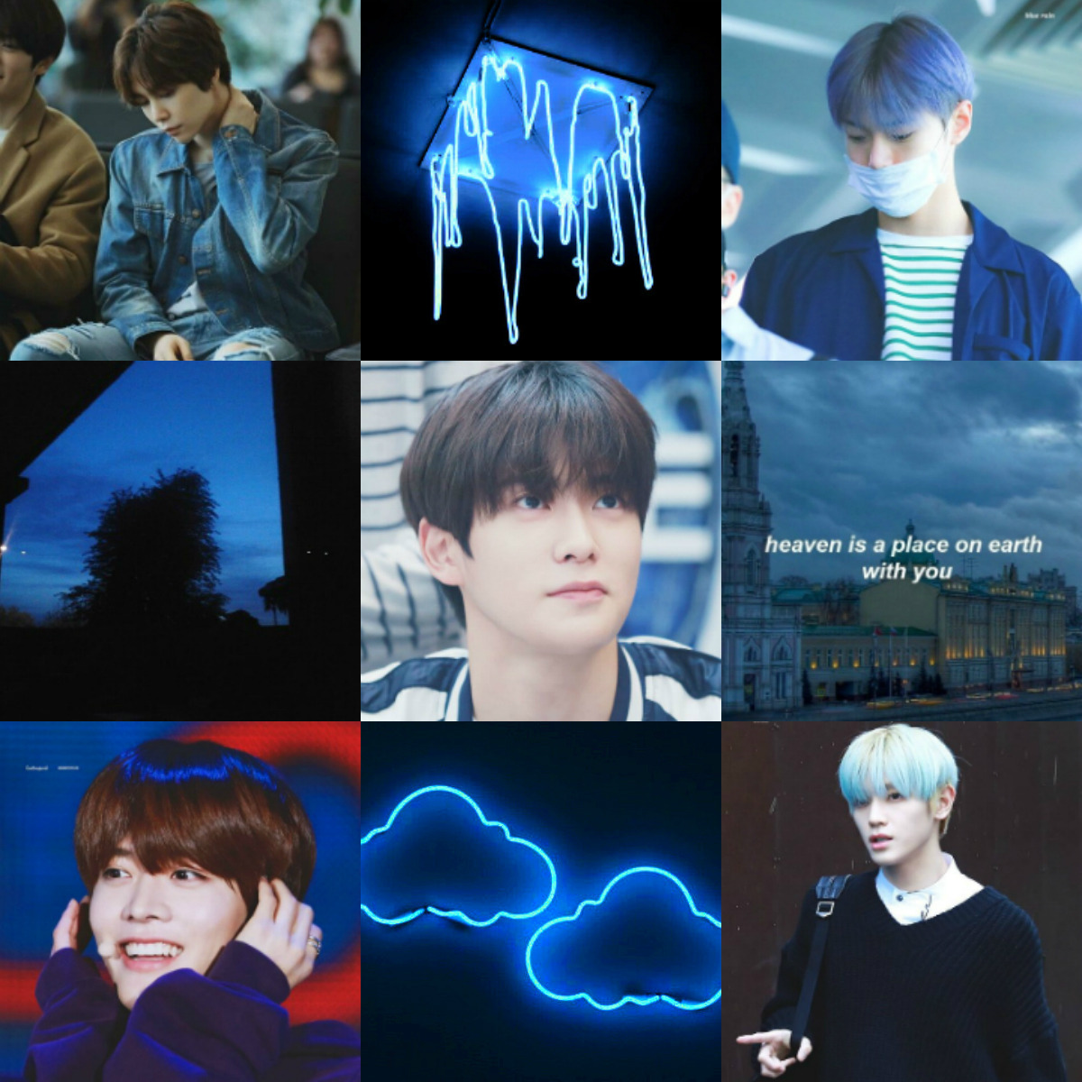 Blue Nct aesthetic *Credit to the owners of the... - Lara