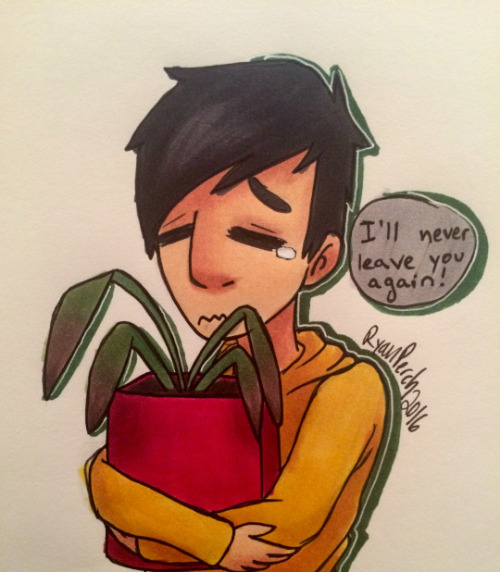 ryanperch-art:The Life and Death of @amazingphil‘s Houseplant....