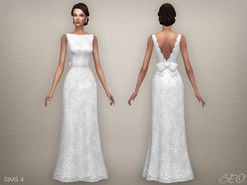 Sims 4 Maxis Match Wedding Dress Inchwebdesign