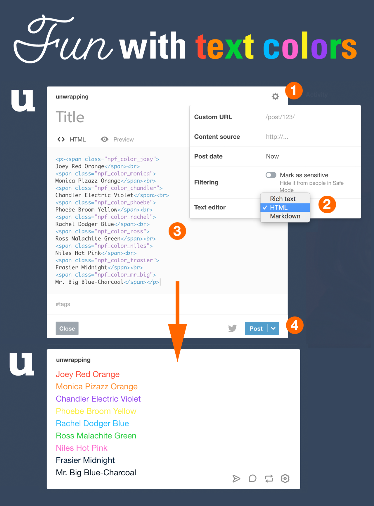 make text smaller on tumblr