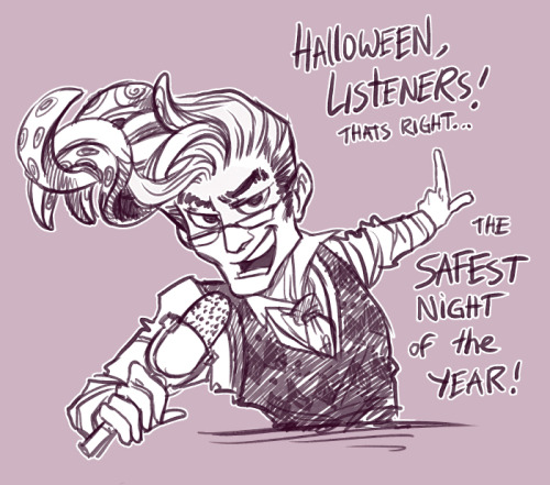 stevetheicecube night vale cecil palmer thedoodles halloween art
