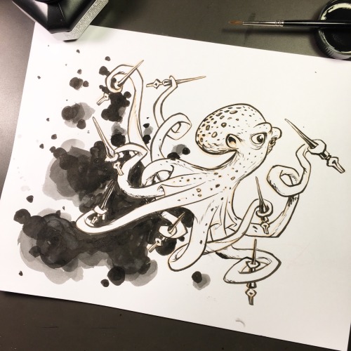 I told my kids that ink comes from milking octopuses.