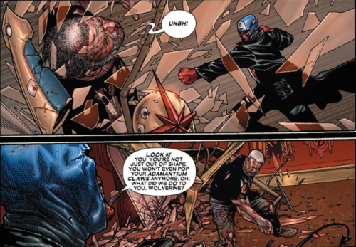 fullofcomics:Logan Vs Red SkullWolverine #72 (Old Man Logan:...