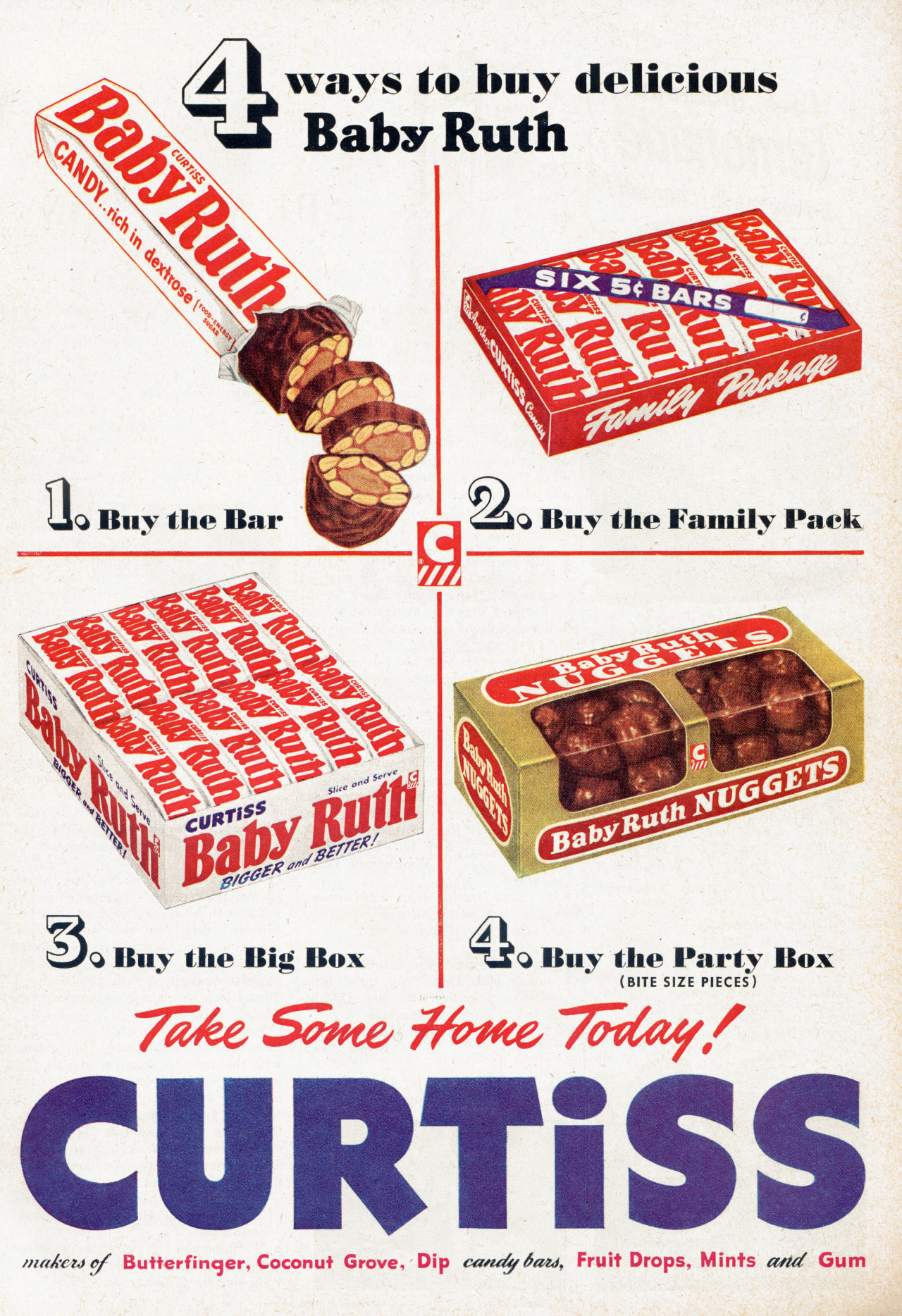 Curtiss Candy Company/Baby Ruth - published in Better Living - July 1952