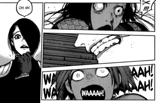 Before Urie beheaded Roma, there is three panels that show Shikorae ...