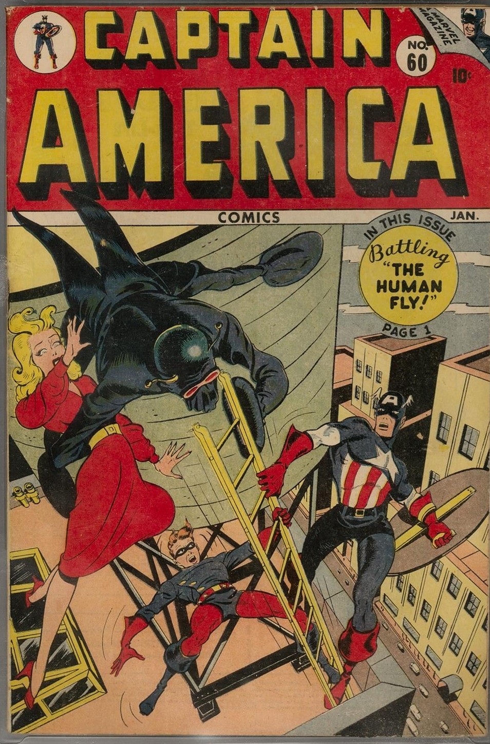 Inky Curves — Captain America Comics 60 (January 1947) Cover...