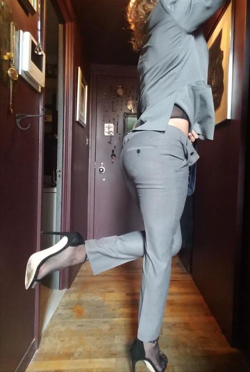 sheercurves:My co-worker wanted to know what I had on under my...