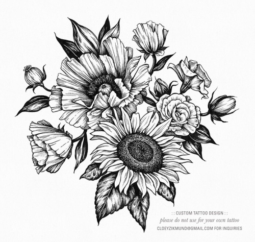 sunflower drawing | Tumblr