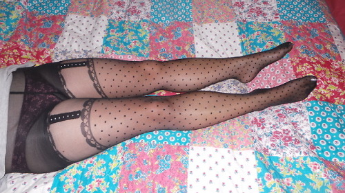 My wife in nylons