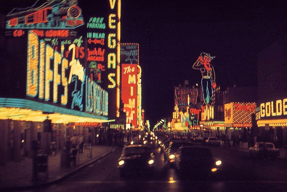 Vintage Las Vegas — Fremont & Main St, Las Vegas, 1968 via Bopper