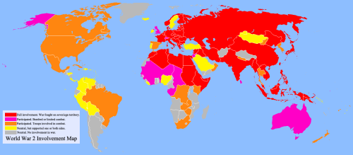 World War 2 Participation Map MORE ... - Maps on the Web