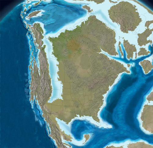 North America 100 million years ago. - Maps on the Web