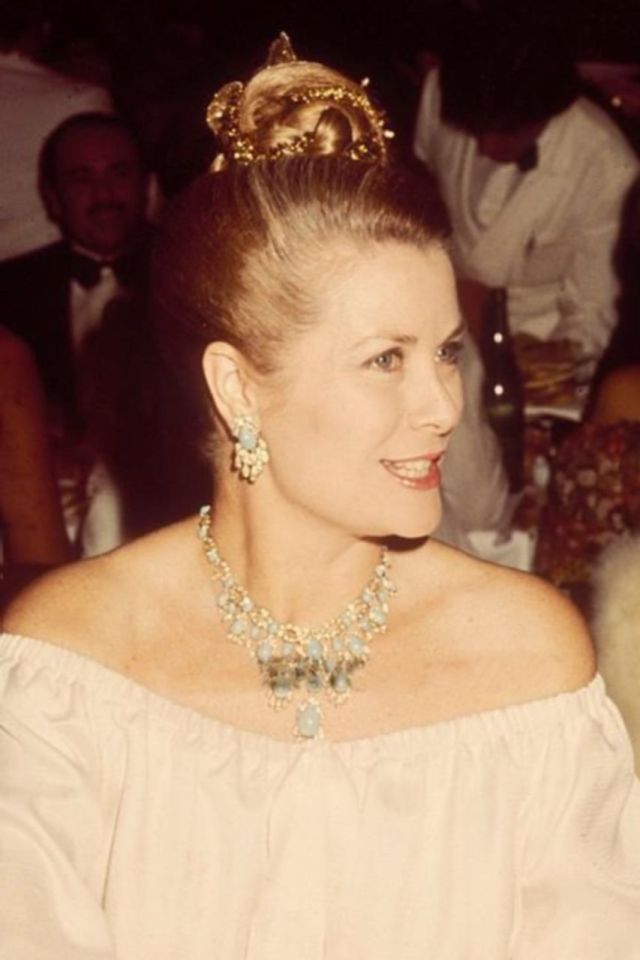 Princess Grace during the annual Rose Ball in... - Grace & Family