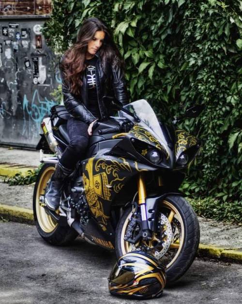 Nice bike and girl