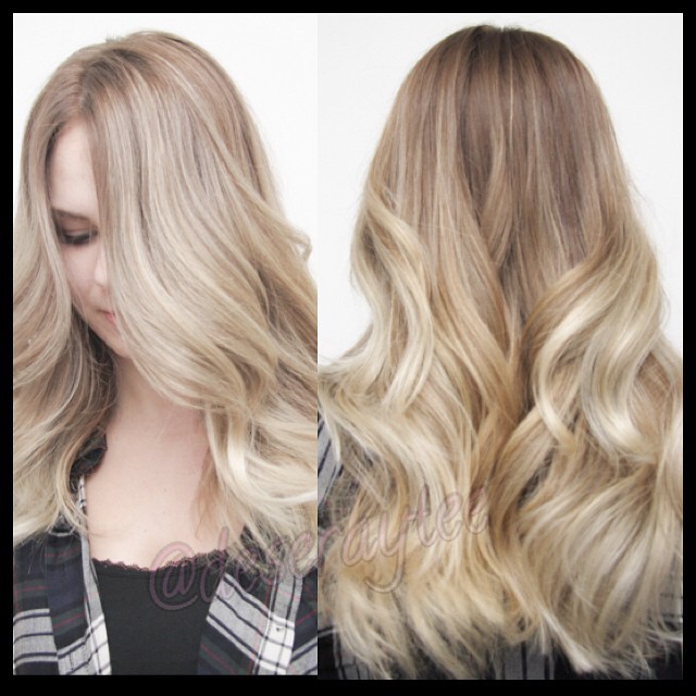 Ombres Blondes And Balayage Front View And Back View Of This